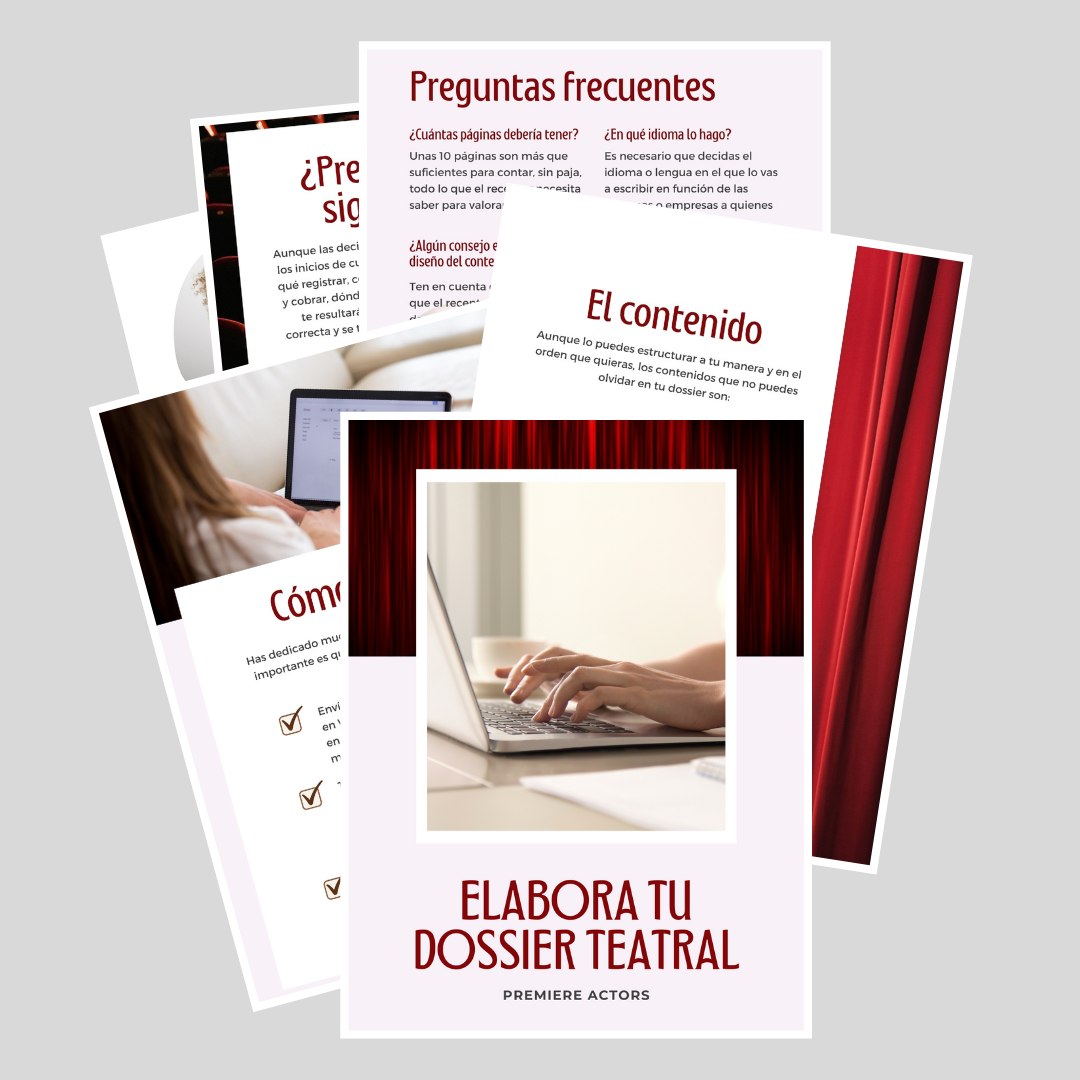 Hojas del ebook - Elabora tu dossier teatral